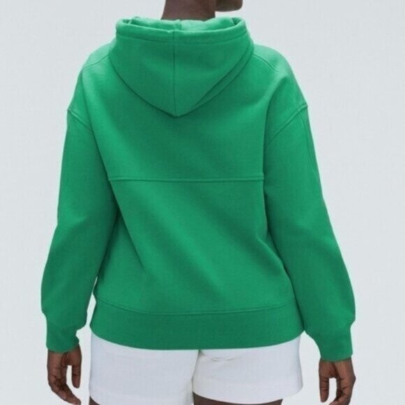 Everlane The Track Organic Cotton Popover Sweatshirt Hoodie Mint Green XXS - Picture 2 of 7